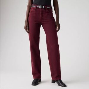 ✦ Levi’s ✦ Women’s 505 Straight Leg Jeans in Maroon ✦ Size 30 x 32 ✦